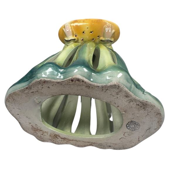 Vintage Kreiss Southern Belle Lady Figurine Napkin Toothpick Holder Green MCM - Picture 6 of 12